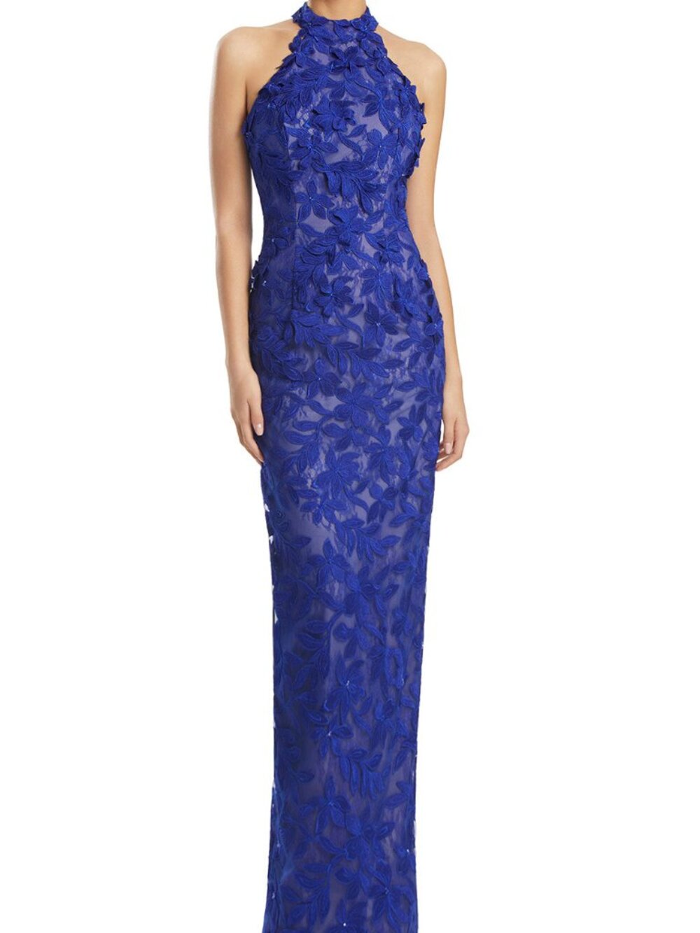 NWT Alexander by Daymor 3277S26 Halter Mother of the Bride Dress Sapphire size 8